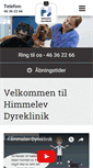 Mobile Screenshot of himmelevdyreklinik.dk