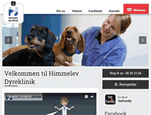 Tablet Screenshot of himmelevdyreklinik.dk